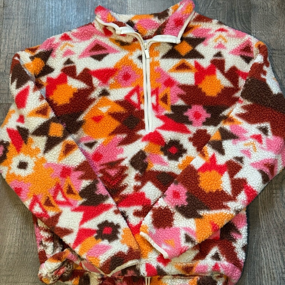 Colorful Geometric Patterned Women's Sweater